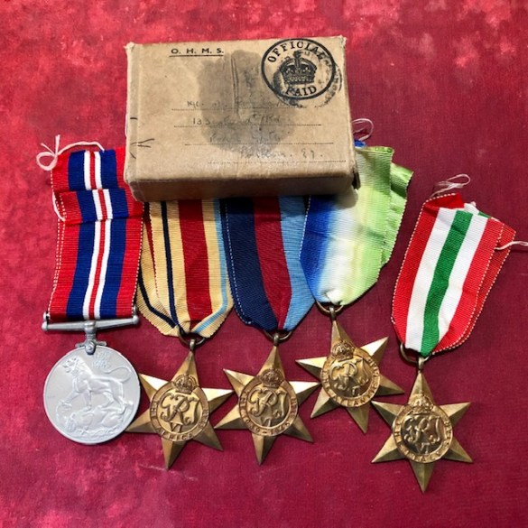 WW2 English Navy Medal Group 1